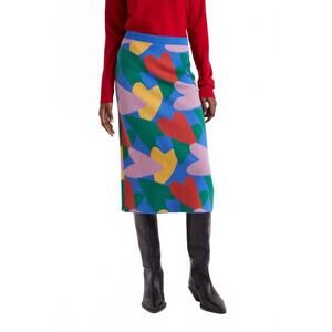 NEW COMPANIA FANTASTICA cupid print midi skirt in multicolor